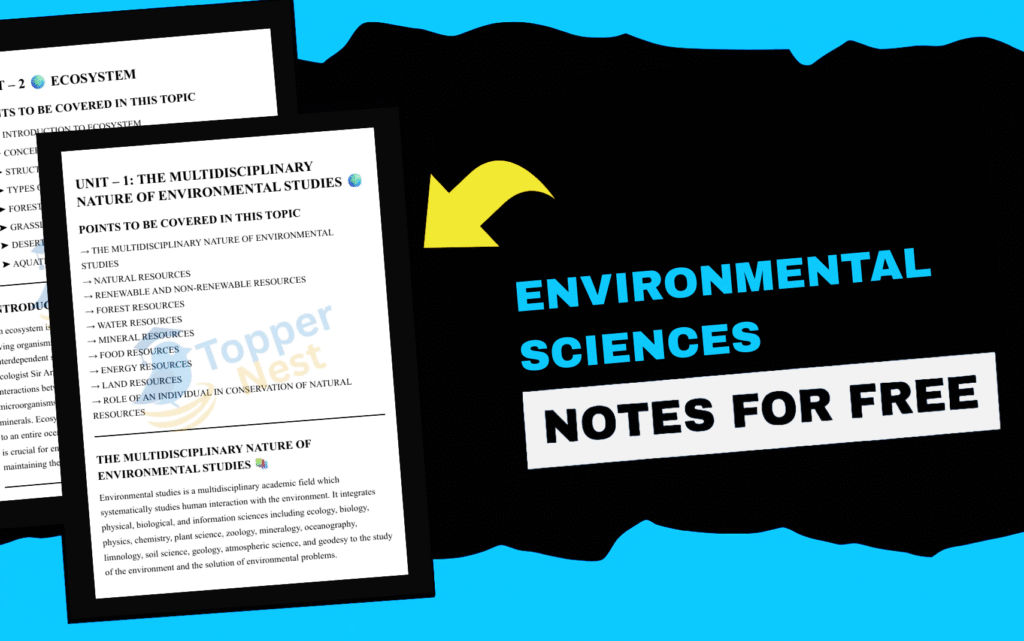 Environmental Sciences Notes